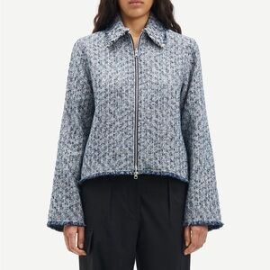 Samsoe Samsoe Blue Tweed Jacket